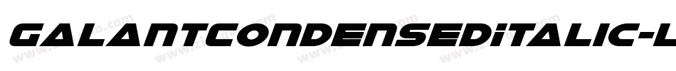 GalantCondensedItalic-l1RV字体转换