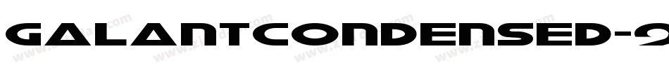 GalantCondensed-9O5B字体转换