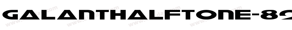 GalantHalftone-895z字体转换
