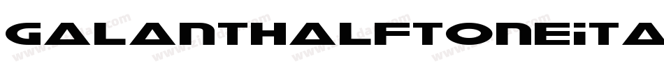 GalantHalftoneItalic-Y4rv字体转换