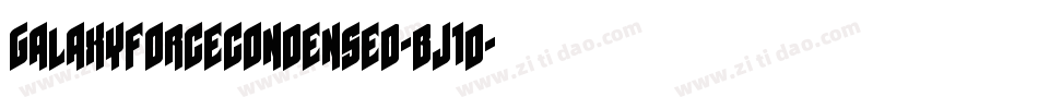 GalaxyForceCondensed-BJ1d字体转换