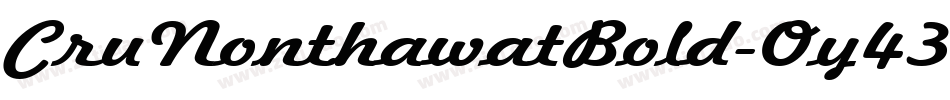 CruNonthawatBold-Oy43字体转换