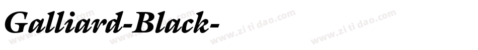 Galliard-Black字体转换
