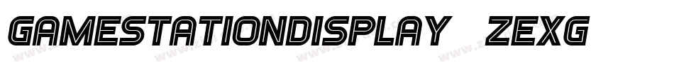 GamestationDisplay-zexG字体转换