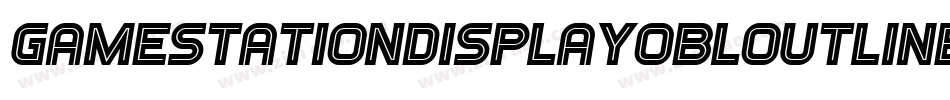 GamestationDisplayobloutline-6GMM字体转换