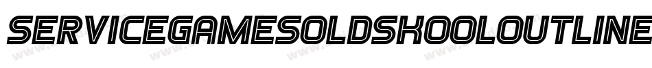ServiceGamesOldskoolOutline-XG82字体转换