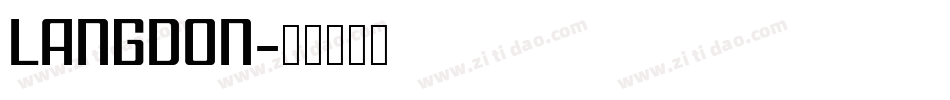 LANGDON字体转换