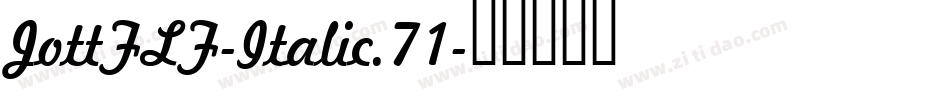 JottFLF-Italic.71字体转换