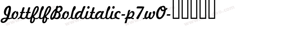 JottflfBolditalic-p7wO字体转换