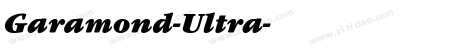 Garamond-Ultra字体转换