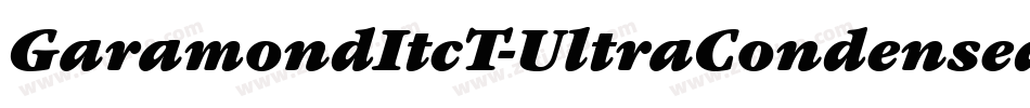 GaramondItcT-UltraCondensed字体转换