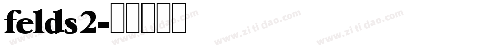 felds2字体转换