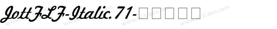 JottFLF-Italic.71字体转换