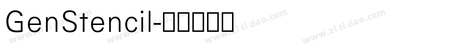 GenStencil字体转换