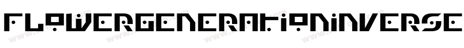 FlowerGenerationInverse-3BKz字体转换