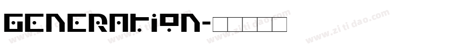 Generation字体转换