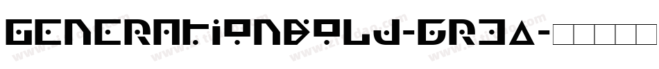 GenerationBold-6r3A字体转换