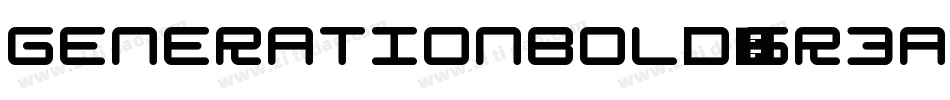 GenerationBold-6r3A字体转换