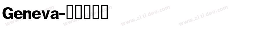 Geneva字体转换
