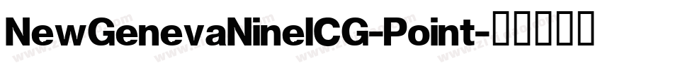 NewGenevaNineICG-Point字体转换