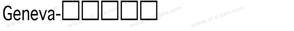 Geneva字体转换