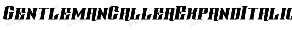 GentlemanCallerExpandItalic-2x0W字体转换