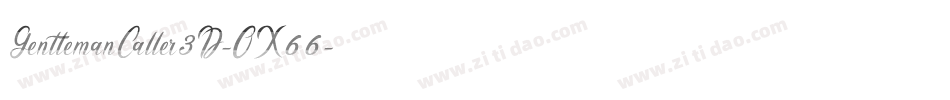 GentlemanCaller3D-OX66字体转换