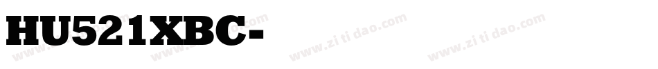 HU521XBC字体转换
