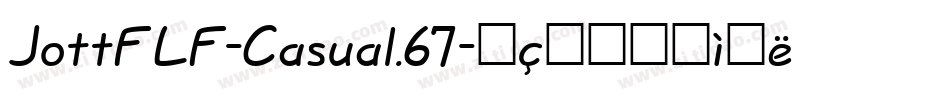 JottFLF-Casual.67字体转换