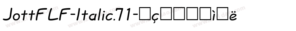 JottFLF-Italic.71字体转换