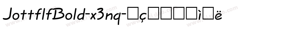 JottflfBold-x3nq字体转换