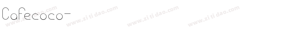 Cafecoco字体转换