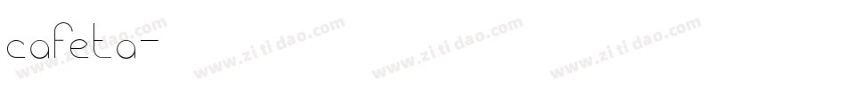 cafeta字体转换