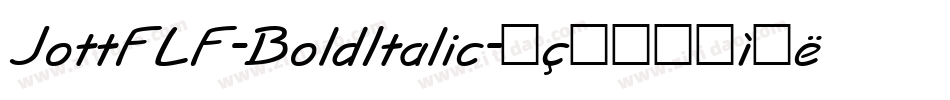 JottFLF-BoldItalic字体转换