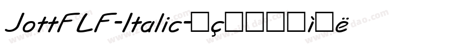 JottFLF-Italic字体转换