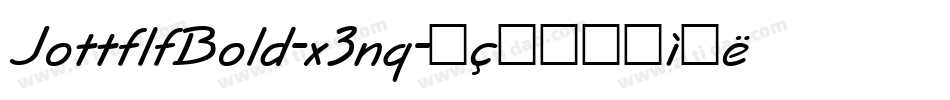 JottflfBold-x3nq字体转换