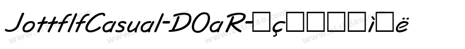 JottflfCasual-DOaR字体转换