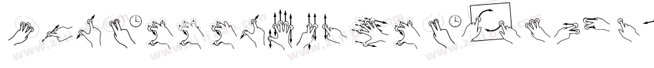 GesturePoints-3W1X字体转换