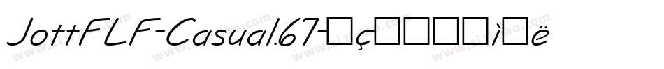 JottFLF-Casual.67字体转换
