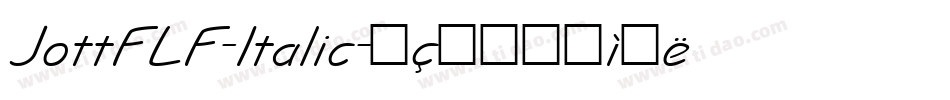 JottFLF-Italic字体转换