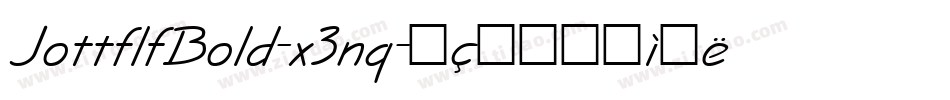 JottflfBold-x3nq字体转换