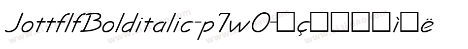 JottflfBolditalic-p7wO字体转换