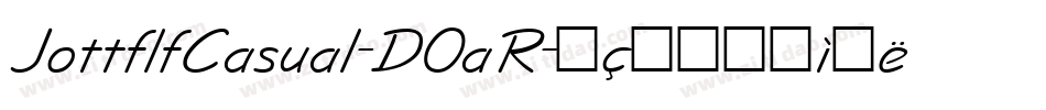 JottflfCasual-DOaR字体转换