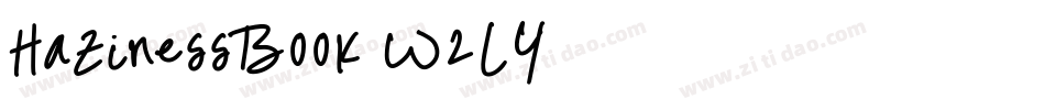 HazinessBook-W2LY字体转换