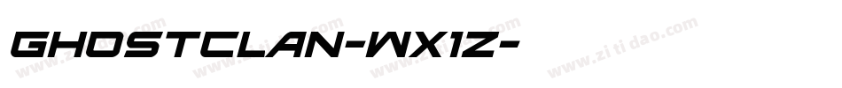 GhostClan-Wx1z字体转换