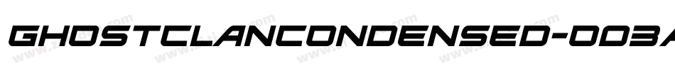 GhostClanCondensed-O03A字体转换