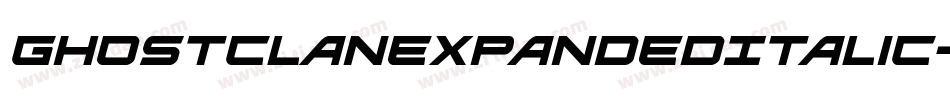 GhostClanExpandedItalic-xEa8字体转换