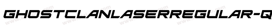 GhostClanLaserRegular-qgvx字体转换