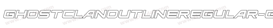 GhostClanOutlineRegular-Gm7y字体转换