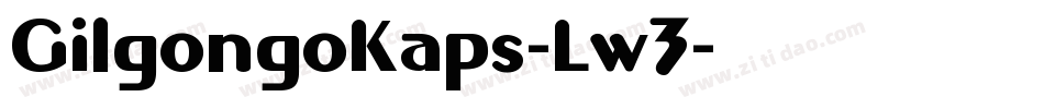 GilgongoKaps-Lw3字体转换